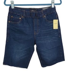 Lucky Brand Girls Shorts Elastic Waist Dark Denim Style Laguna Size Large 14/16